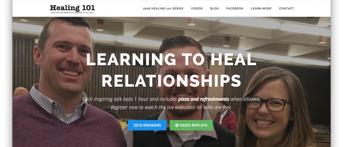 Healing 101 website